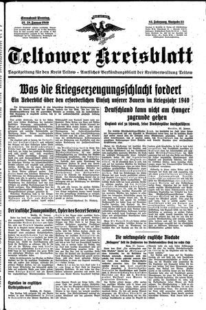 Teltower Kreisblatt vom 27.01.1940