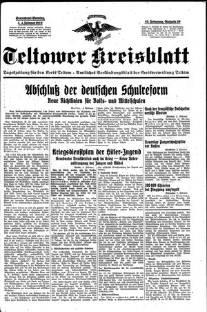 Teltower Kreisblatt vom 03.02.1940