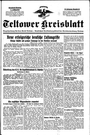 Teltower Kreisblatt vom 02.03.1940