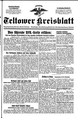 Teltower Kreisblatt vom 16.03.1940