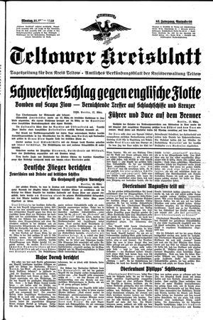 Teltower Kreisblatt vom 18.03.1940