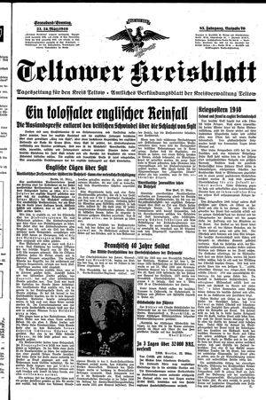 Teltower Kreisblatt on Mar 23, 1940