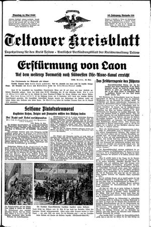 Teltower Kreisblatt vom 21.05.1940