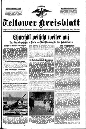 Teltower Kreisblatt vom 23.05.1940