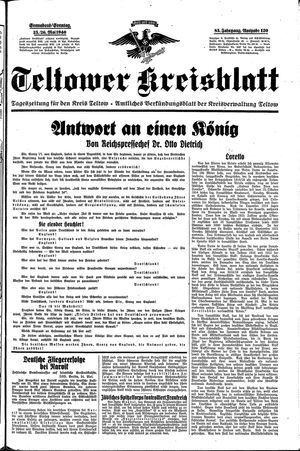 Teltower Kreisblatt vom 25.05.1940