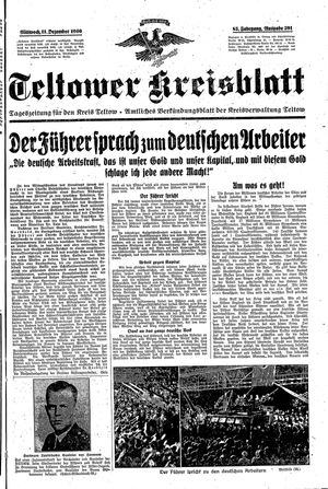 Teltower Kreisblatt vom 11.12.1940