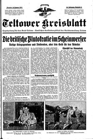 Teltower Kreisblatt vom 14.01.1941