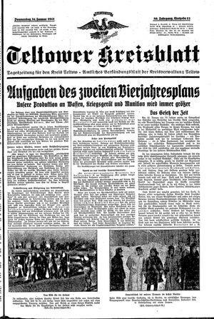 Teltower Kreisblatt vom 16.01.1941