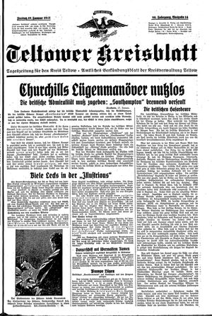 Teltower Kreisblatt vom 17.01.1941