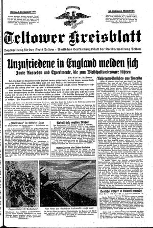 Teltower Kreisblatt vom 22.01.1941