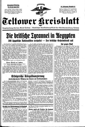 Teltower Kreisblatt vom 25.01.1941