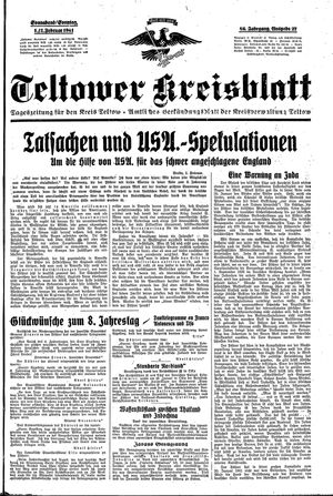 Teltower Kreisblatt vom 01.02.1941
