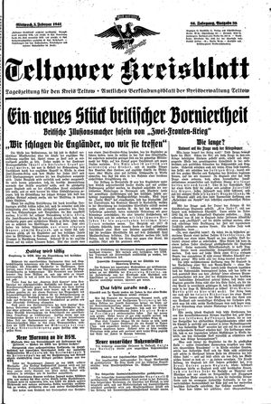 Teltower Kreisblatt vom 05.02.1941