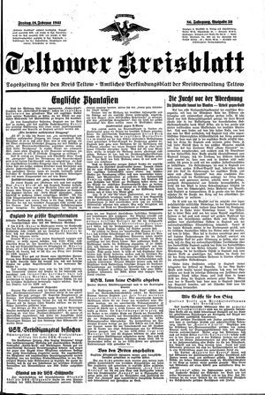 Teltower Kreisblatt vom 28.02.1941