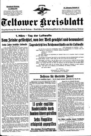 Teltower Kreisblatt vom 01.03.1941