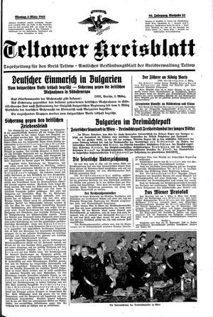 Teltower Kreisblatt vom 03.03.1941