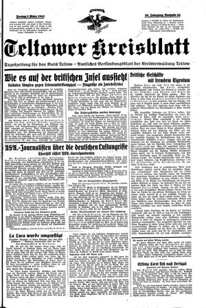 Teltower Kreisblatt vom 07.03.1941