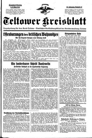 Teltower Kreisblatt vom 08.03.1941