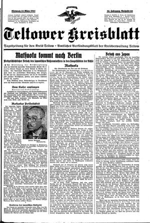 Teltower Kreisblatt vom 12.03.1941