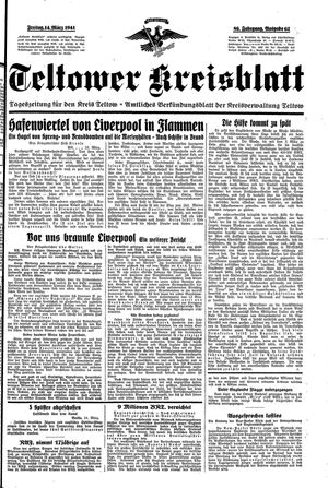 Teltower Kreisblatt vom 14.03.1941
