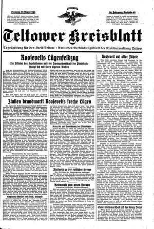 Teltower Kreisblatt vom 18.03.1941