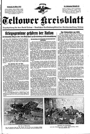 Teltower Kreisblatt on Mar 19, 1941