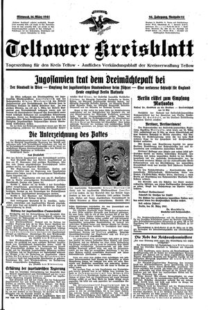 Teltower Kreisblatt vom 26.03.1941
