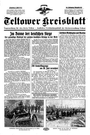 Teltower Kreisblatt vom 01.07.1941