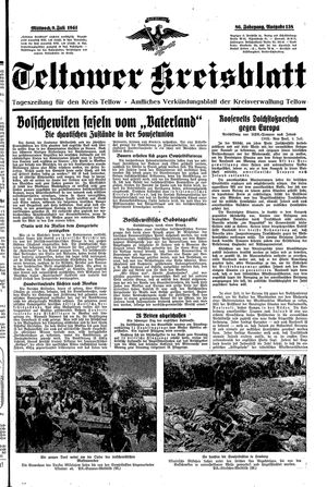 Teltower Kreisblatt vom 09.07.1941