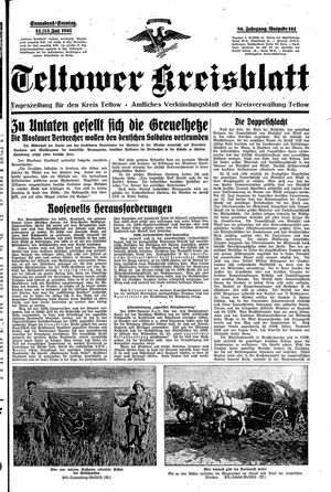 Teltower Kreisblatt vom 12.07.1941