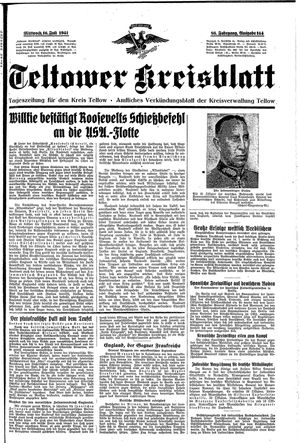 Teltower Kreisblatt vom 16.07.1941