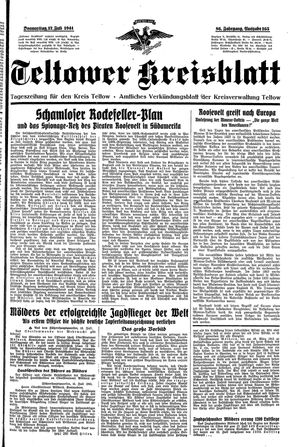 Teltower Kreisblatt vom 17.07.1941