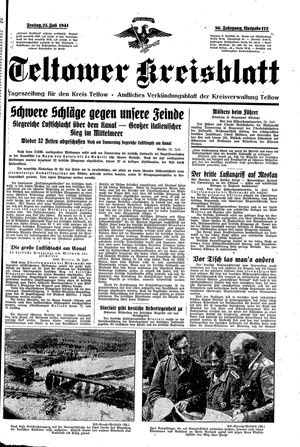 Teltower Kreisblatt on Jul 25, 1941
