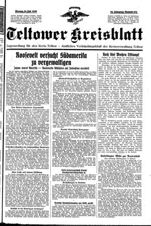 Teltower Kreisblatt vom 28.07.1941