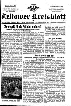 Teltower Kreisblatt vom 29.07.1941