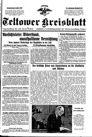 Teltower Kreisblatt vom 31.07.1941