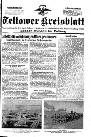 Teltower Kreisblatt vom 18.08.1941