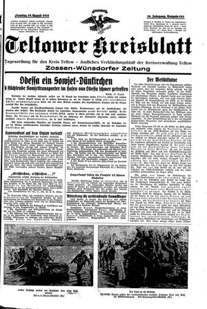 Teltower Kreisblatt vom 19.08.1941