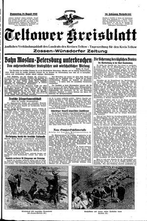 Teltower Kreisblatt vom 28.08.1941