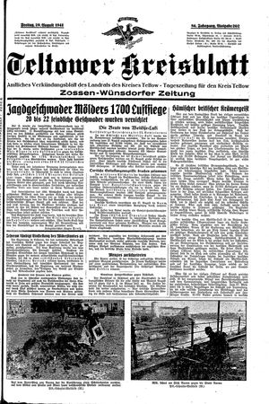 Teltower Kreisblatt vom 29.08.1941