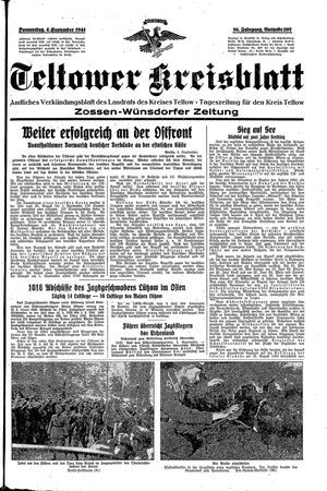 Teltower Kreisblatt vom 04.09.1941