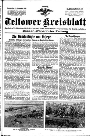 Teltower Kreisblatt on Sep 18, 1941