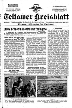 Teltower Kreisblatt vom 18.10.1941