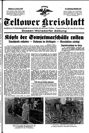 Teltower Kreisblatt on Oct 24, 1941