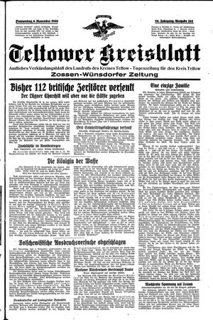 Teltower Kreisblatt vom 06.11.1941