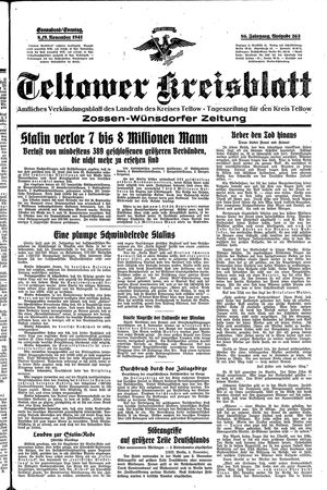 Teltower Kreisblatt on Nov 8, 1941