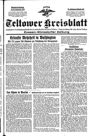 Teltower Kreisblatt vom 15.11.1941