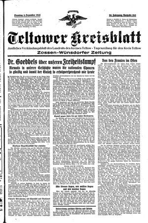 Teltower Kreisblatt vom 02.12.1941