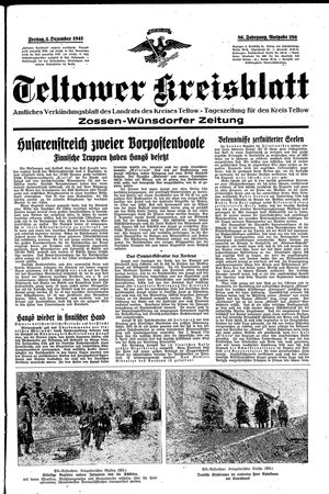 Teltower Kreisblatt vom 05.12.1941