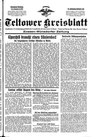Teltower Kreisblatt vom 06.12.1941
